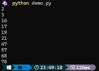 Python结果